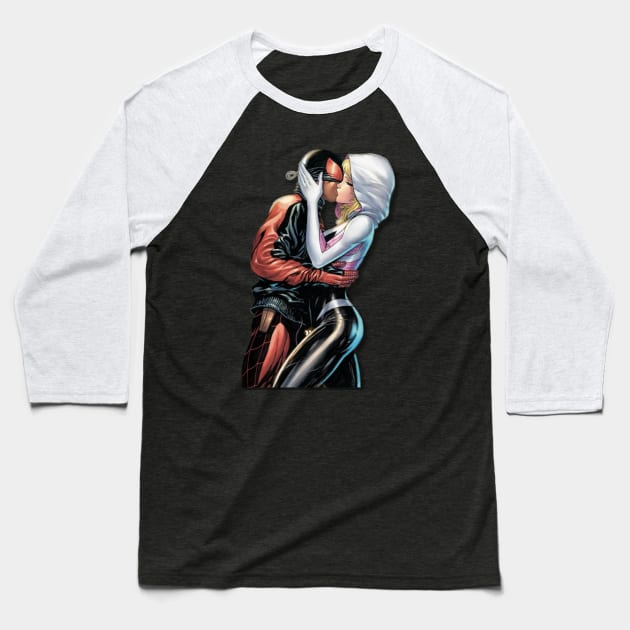 Miles and Gwen Baseball T-Shirt by FunkoJunkie